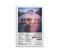 MHUYGGU Sam Barber Album Restless Mind Poster Decorative Canvas Poster Wall Art Decor Living Modern Family Bedroom Decoration Poster 08x12inch(20x30cm) Unframe-style