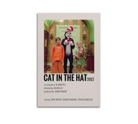 MHUYGGU The Cat in The Hat Poster Decorative Canvas Poster Wall Art Decor Living Modern Family Bedroom Decoration Poster 08x12inch(20x30cm) Unframe-style
