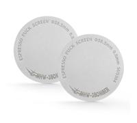 MHW-3BOMBER 58.5 mm Espresso Puck Sieve 2 Packs Metal Coffee Filter Reusable Espresso Filter for 58 mm Porta Filter Basket 0.8 mm Thick FG5590*2, FG55#DE1