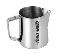MHW-3BOMBER Milk Jug 400 ml, Professional Milk Jug, 15 oz Milk Jug Stainless Steel for Espresso Steaming Foaming Hawksbill Mouth Design, Milk Jug Barista Accessories Colour: Glossy, Model: P5001S