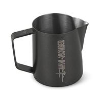 MHW-3BOMBER Milk Jug 500ml, Stainless Steel Milk Jug for Coffee Machine, Home Barista Coffee Accessories, Cappuccino Latte Art Cup, Milk Frothing Pitcher, Balck, Model: P5032B-OS