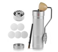 MHW-3BOMBER R3 Manual Coffee Grinder with CNC Stainless Steel Conical Burr and 5 Screen for French Press, Drip, Espresso, External Adjustable, Hand Coffee Bean Grinder with Magnetic Bin, G5934S