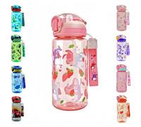 MHwan Children's Drinking Bottle, 600 ml, Sturdy & Unbreakable, Leak-Proof, BPA-Free, Ideal for School Trips & Outdoor Activities