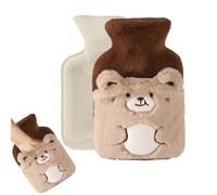 MHwan Kids Hot Water Bottle, Cute Dinosaur Small Hot Water Bottle with Cover, Furry, Plush, and Fluffy, 500ml, Safe, Explosion-Proof, and Leak-Proof, Removable and Cleanable