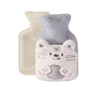 MHwan Kids Hot Water Bottle, Cute Dinosaur Small Hot Water Bottle with Cover, Furry, Plush, and Fluffy, 500ml, Safe, Explosion-Proof, and Leak-Proof, Removable and Cleanable
