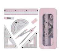 MHwan Maths Set, a Complete Learning Kit, Equipped with a Sturdy and Exquisite Shock-Proof Outer Box, Maths Sets for Secondary School that Is Loved by Children is Durable and Not Easy to Break