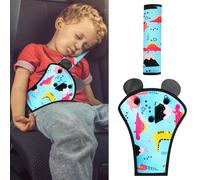 MHwan Seat Belt Pads, 2 Pcs Breathable and Skin-Friendly Seatbelt Covers Kids, Wear-Resistant and Durable for All Seasons, Cute Dinosaur Seatbelt Pad accompany Children on Their Journey