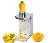 MhWrughts Electric Corn Stripper, 12V Stainless Steel Corn Sheller with 3.5cm & 4cm Blade Options, Fresh & Cooked Corn Kernel Cutter for Home & Food Stands 3.5cm&4cm