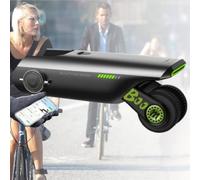 MhWrughts Hidden Electric Bike Conversion Kit Bicycle Booster, 50KM Riding Range Multiple Assist Levels for City Commuting Mountain Bikes Green