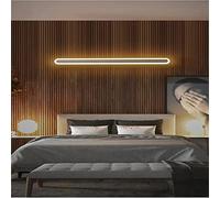 MHXZKHL Modern Long Strip LED Wall Lamp Nordic Style Linear Wall Light Aluminum Indoor Background Wall Sconce For Bedside Hallway Stairs(Size:100CM, 42W,Color:White, Warm White)