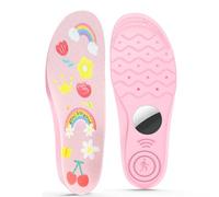 MHYALUDO Compatible with Airtag Protective Cover Insoles for Kids and Seniors,Compatible with Airtag Insoles to Help You Find Your Family Faster, Track Your Steps and Shoes -Size 230mm Pink