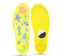MHYALUDO Compatible with Airtag Protective Cover Insoles for Kids and Seniors,Compatible with Airtag Insoles to Help You Find Your Family Faster, Track Your Steps and Shoes -Size 210mm Yellow
