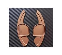 MHYESA Car Steering Wheel Shift Paddle Extension Stickers for Seat for Alhambra for Ateca for Leon for 5F for FR for Tarraco for Ibiza Shift Paddle(for Type c Brown)