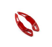 MHYESA Paddle Shifter Cover Extensions for Golf 7 7.5 GTI Tiguan Sciricco X Sagitar Polo Lamando Variant R Paddle Shift Extension Accessories(Red Carbon Pattern)