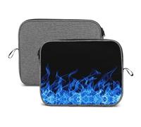 MHYRAC 13inch Laptop Case, Blue Burning Flame Snowflake Laptop Sleeve