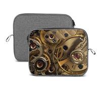 MHYRAC 13inch Laptop Case, Cool Steampunk Gears Snowflake Laptop Sleeve