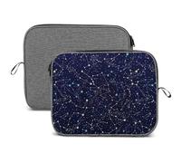 MHYRAC 13inch Laptop Case, Glow in The Dark Constellations Midnight Snowflake Laptop Sleeve