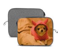 MHYRAC 14inch Laptop Case, Depressed Chihuahua Snowflake Laptop Sleeve
