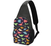 MHYRAC Chest Bag, Monster Dinosaur Sling Bag, Crossbody Bag Casual Daypack for Men Women