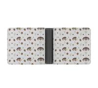 MHYRAC Coin Pocket, Hedgehog Leather Wallet, Bifold Credit Card Leather Slim Purse