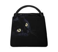 MHYRAC Cooler Bag, Black Cat Lunch Bag, Insulated Lunch Tote Bag for Work Camping Travel