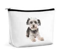 MHYRAC Cosmetic Bag, Cute Yorkshire Terrier Makeup Bag, Portable Toiletry Bag with Zipper for Daily Use, Travel