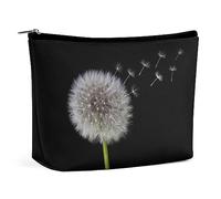 MHYRAC Cosmetic Bag, Dandelion Seeds Makeup Bag, Portable Toiletry Bag with Zipper for Daily Use, Travel