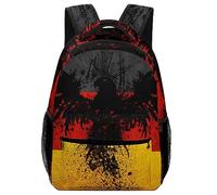 MHYRAC Durable Oxford Cloth Casual Daypack, Germany Flag Eagle Backpack, College Bag for Boys, Girls, Travel, Sports