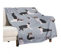 MHYRAC Flannel Blanket, Boston Terrier Dog Throw Blanket for Couch Sofa Bed Office, Soft And Comfortable Without Pilling