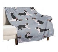 MHYRAC Flannel Blanket, Boston Terrier Dog Throw Blanket for Couch Sofa Bed Office, Soft And Comfortable Without Pilling