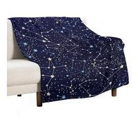 MHYRAC Flannel Blanket, Glow in The Dark Constellations Midnight Throw Blanket for Couch Sofa Bed Office, Soft And Comfortable Without Pilling