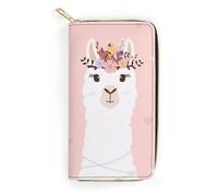 MHYRAC Leather Wallet, Cute Llama, Small Size and Large Capacity, Easy to Carry
