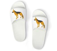 MHYRAC Non-Slip Slippers, German Shepherd Sliders for Men And Women, Shower Slides
