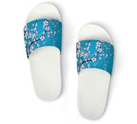 MHYRAC Non-Slip Slippers, Spring Japanese Cherry Blossoms Sliders for Men And Women, Shower Slides