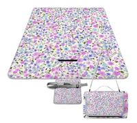 MHYRAC Picnic Mat,Liberty Pattern Square Picnic Blanket,Outdoor Rugs,148cm X 148cm