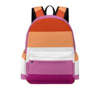 MHYRAC Rucksack, Lesbian Pride Flag Backpack, Casual Daypack for Outdoors,Sport,Travel