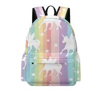 MHYRAC Rucksack, Unicorn Pattern Rainbow Backpack, Casual Daypack for Outdoors,Sport,Travel