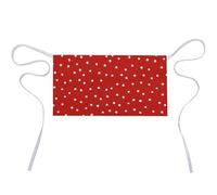 MHYRAC Short Apron, Red Polka Dots Waist Apron, Half Apron Work Apron with 3 Pockets