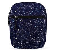 MHYRAC Shoulder Bag, Glow in The Dark Constellations Midnight Crossbody Bag, Multi Purpose Small Satchel for Work Business Travel