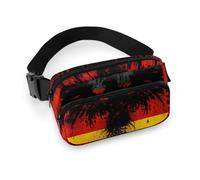 MHYRAC Waist Bag, Germany Flag Eagle Bumbag, Adjustable Fanny Pack for Running Walking Hiking