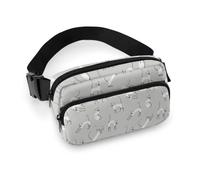 MHYRAC Waist Bag, Siamese Cat on Wall Bumbag, Adjustable Fanny Pack for Running Walking Hiking