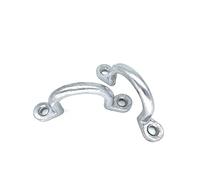 MHYYT Replaces Horse Trailer Hitches 2" Aluminum I.D Screw On (2pcs) Trailer Tie Down D Rings for Trailers, Horse Parts, Horse Fastener Rings