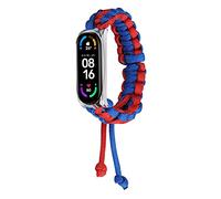 Mi 6 Wrist Band, MVRYCE Lightweight Braided Watch Loop Adjustable Replacement Watchband Breathable Sport Accessories Strap Compatible for Mi Band 5/Mi Band 6 Smart Watch (A04)