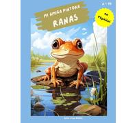 "Mi amiga pintora - ranas": Libro para colorear para niños con 75 páginas para colorear | de 3 a 8 años | gran formato | aprox. 22 x 28 centímetros