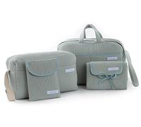 mi bollito Essential Set for Moms, Dads and Babies: Maternity Bag, Changing Bag, Portable Changing Mat and Diaper and Wipes Organiser. Made in Spain., mint, standard size, Stylish