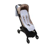 Mi Bollito - Universal buggy mat - Vichy style padded and breathable - 100% cotton - Compatible with all prams - Made in Spain. (Blue)