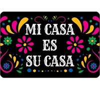 Mi Casa ES Su Casa Vintage Metal Aluminum Tin Sign Door Signs Exterior Home Cave Garage bar Country Poster Club Wall Plaque Decoration Retro Aluminum Sign 8x12 Inch