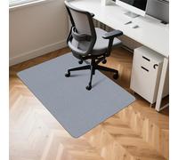 MI CASA Office Chair Mat for Hardwood Floor 120 x 90cm Carpet Floor Protector Anti-Slip Mat for Home and Office, Rolling Chair, Computer Desk, Grey