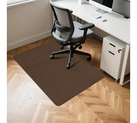 MI CASA Office Chair Mat for Hardwood Floor 120 x 90cm Carpet Floor Protector Anti-Slip Mat for Home and Office, Rolling Chair, Computer Desk, Brown