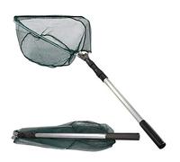 MI CASA Telescopic Fishing Landing Net Collapsible Extensible Foldable Portable for Bird Fish Catch Release Lightweight Portable Aluminum Alloy Frame, 4-Section Telescopic Handle 190cm Length